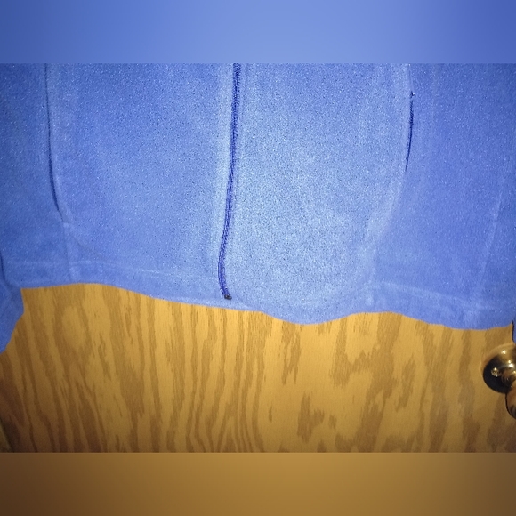 Columbia Fleece Jacket Blue Full Zip w Zipper Pockets Inside Pockets Men's Large - Picture 9 of 13